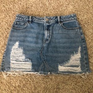 Pac Sun Jean Skirt